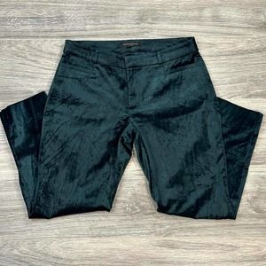 Banana Republic Emerald Green Skinny Velvet Pants Women's 4S
